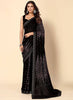 Vegaa Fashion Onion Pink Heavy Georgette Sequence Embroidery Saree - Distacart