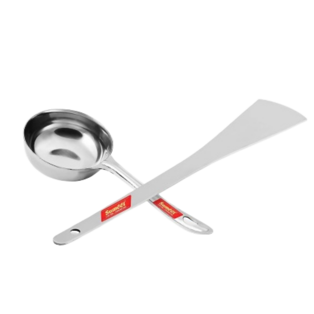 Sumeet Stainless Steel Perfect Dosa Making Spoon/Ladle Set - Dista