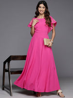Thumbnail for Ahalyaa Women's Traditional wear Dress - Pink - Distacart