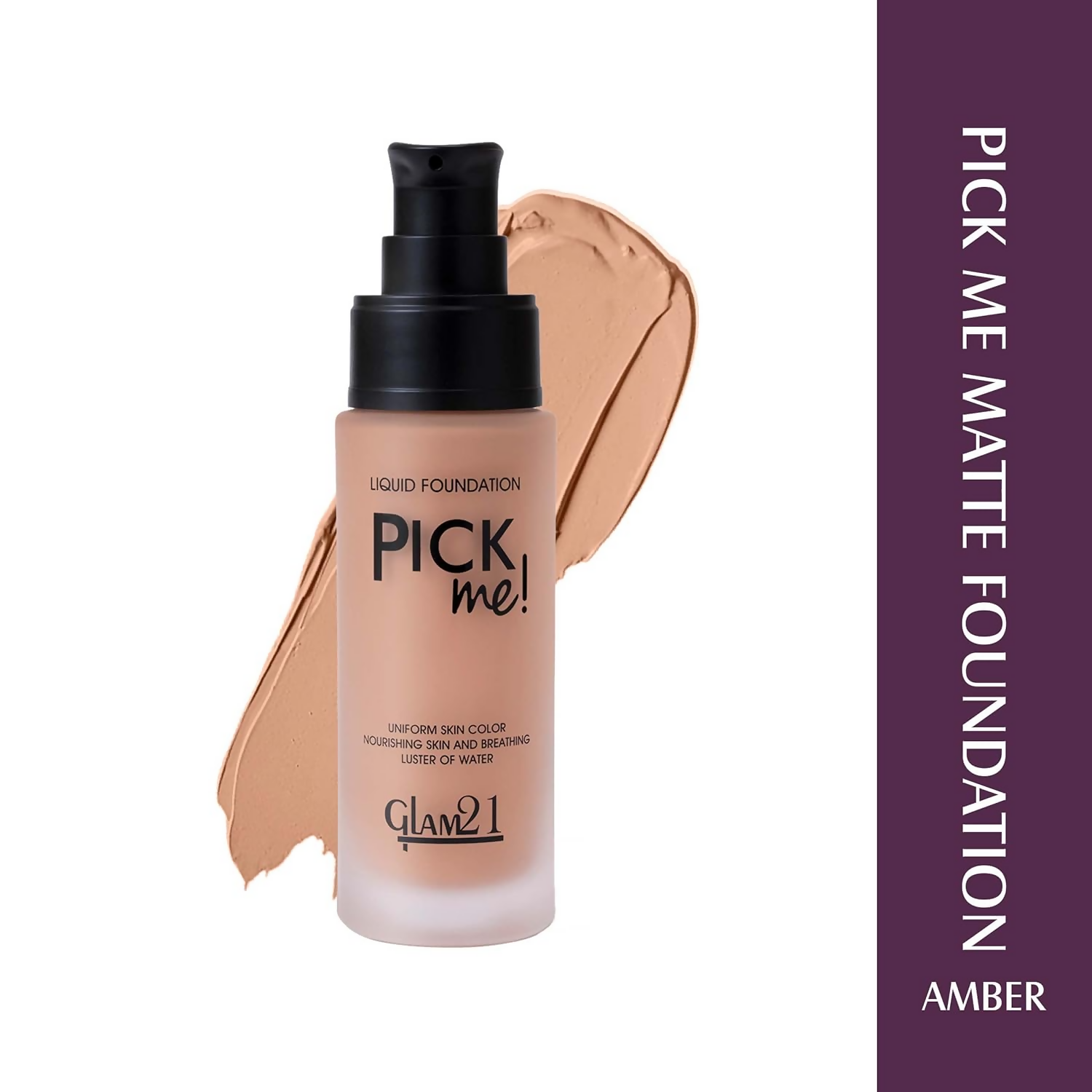 Glam21 Pick Me Matte Foundation - Amber - Distacart