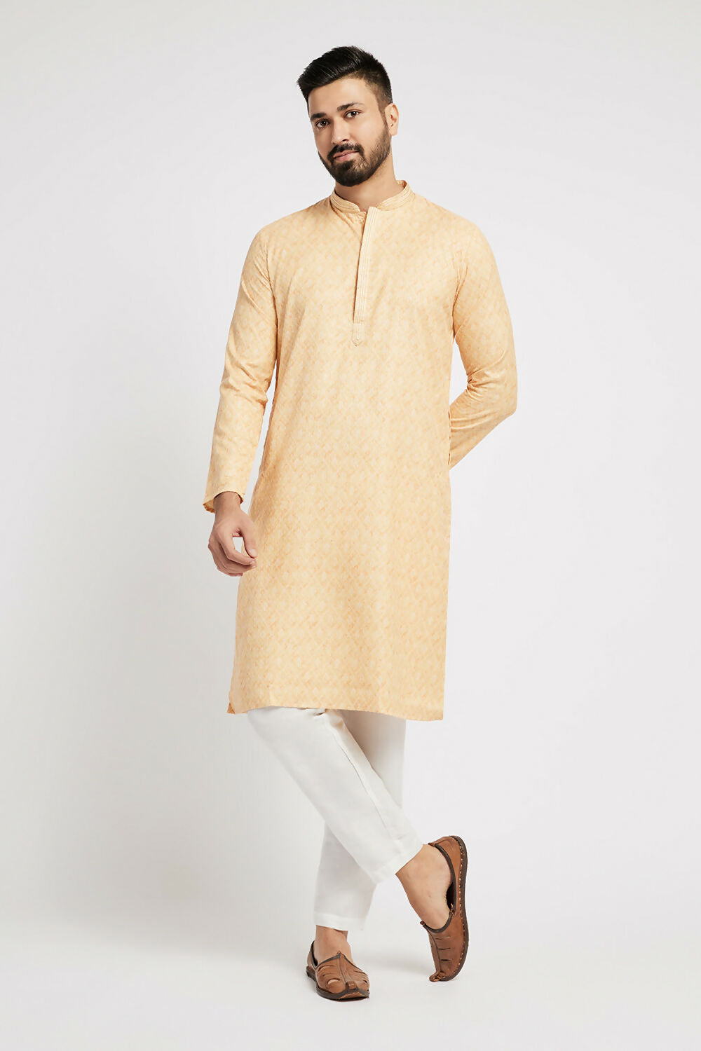 Ethnic India Yellow Men's Kurta - Distacart