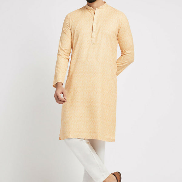 Ethnic India Yellow Men's Kurta - Distacart