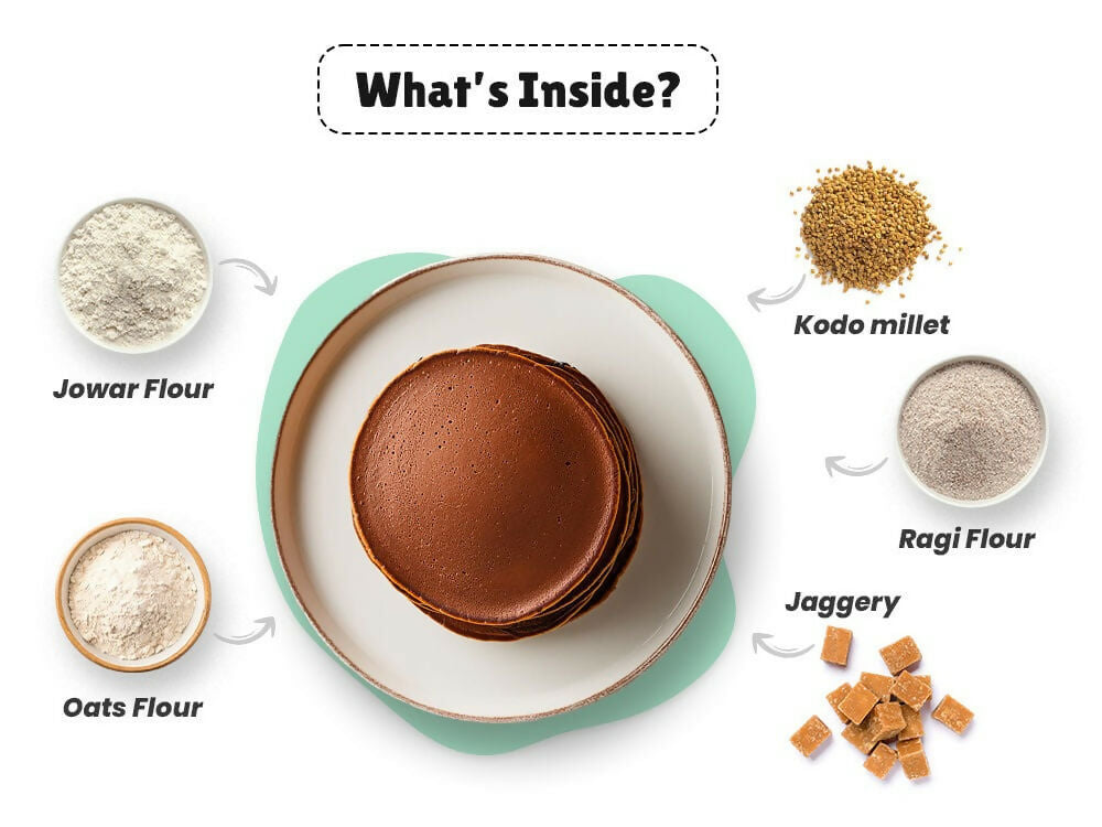 Little Joys Millet Pancake Mix + Multivitamin Chocolate Combo