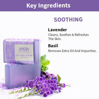 Thumbnail for Nykaa Naturals Lavender & Basil Soothing Bathing Soap - Distacart