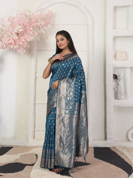 Astita Lichi Silk Light Pink Saree