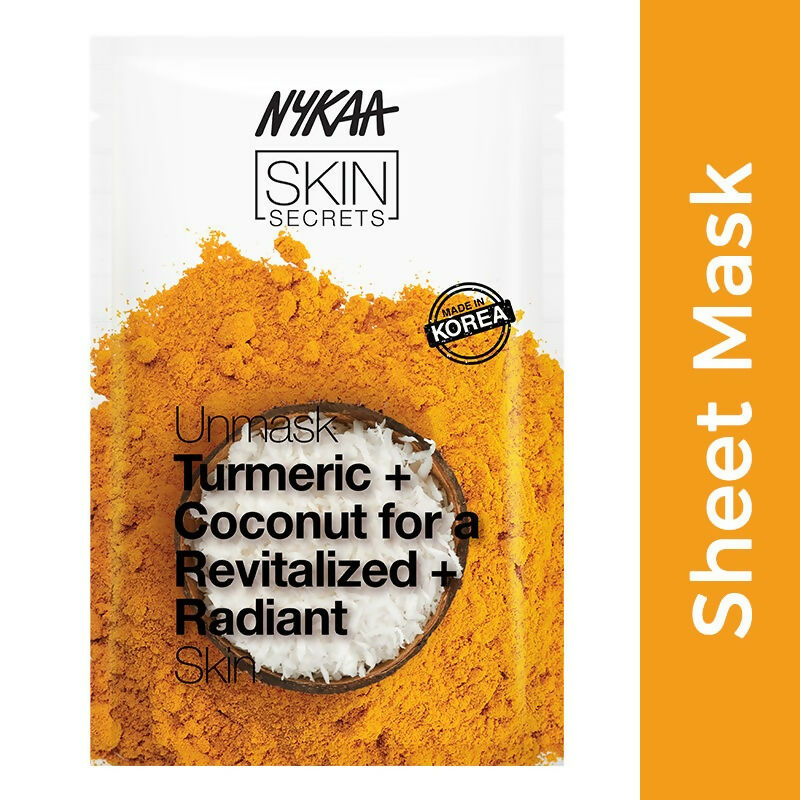 Nykaa Skin Secrets Indian Rituals Turmeric + Coconut Sheet Mask For Revitalized & Radiant Skin - Distacart