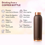 Thumbnail for Borosil Colour Copper bottle - Brown - Dista