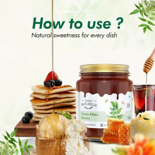 Farm Naturelle Neem Flora Honey – Pure, Raw & Natural Honey for Health