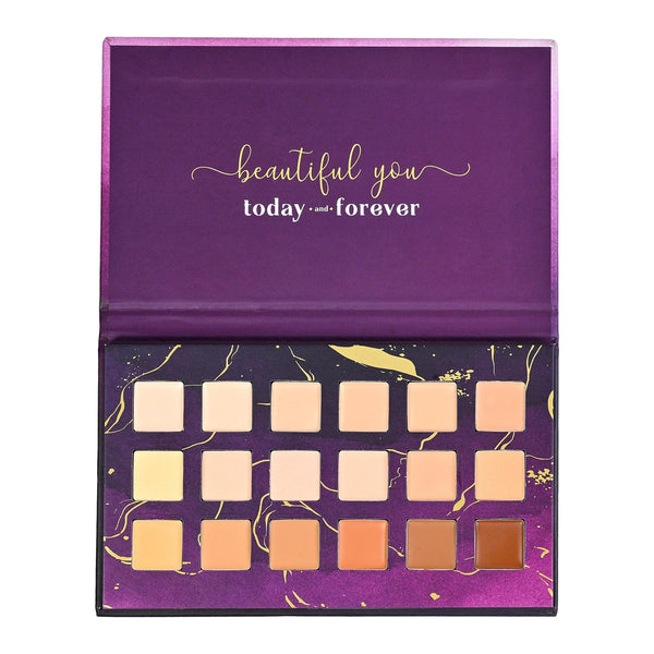 Aflairza The Flawless Edit – Aspire Edition | Mini Conceal & Correct Palette, 18 Super-Creamy Shades