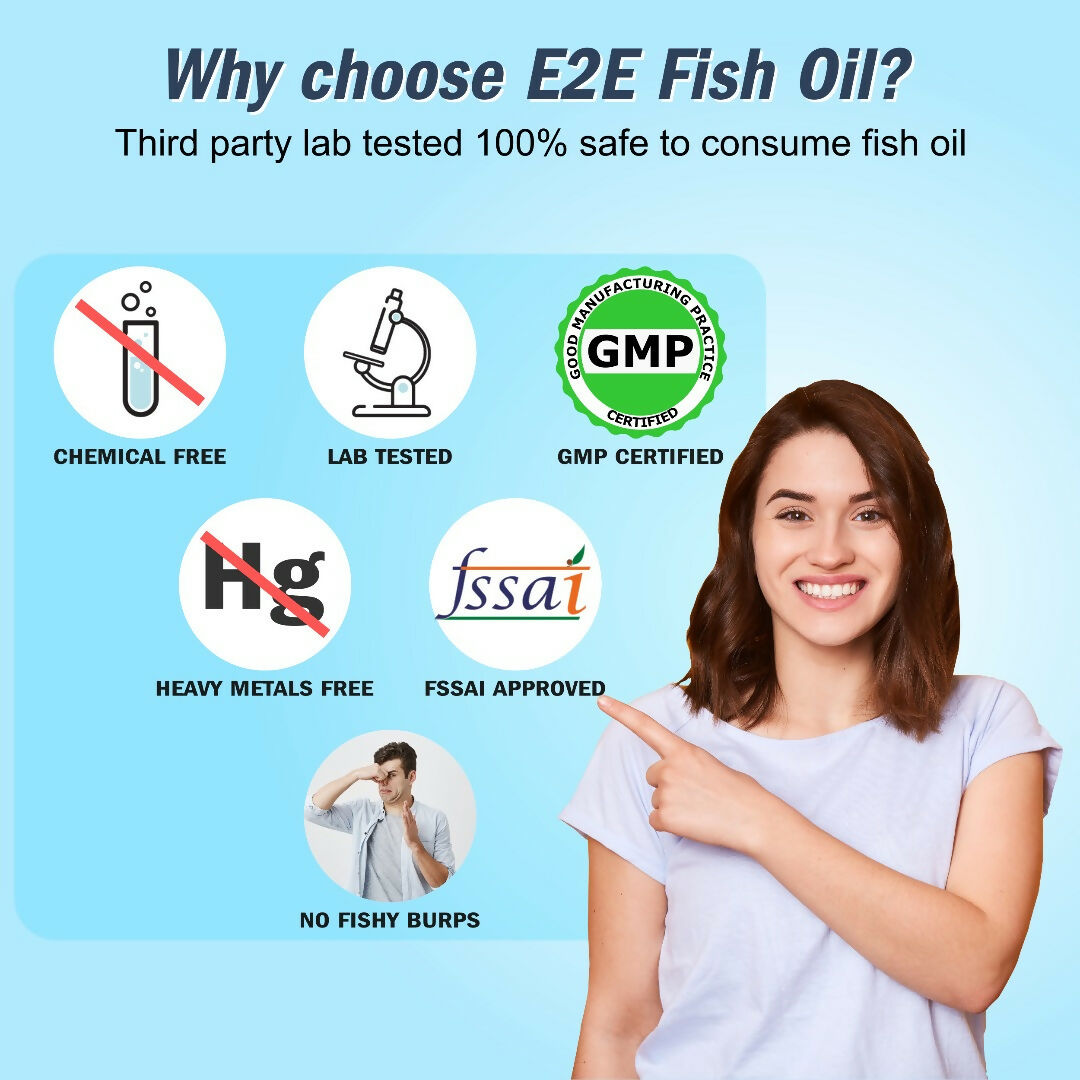 End2End Nutrition Deep Sea Omega 3 Fish Oil Capsules - Distacart