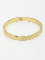 Thumbnail for NVR Men's Set of 2 Gold & Black Rhodium-Plated Stainless Steel Kada Bracelet - Distacart