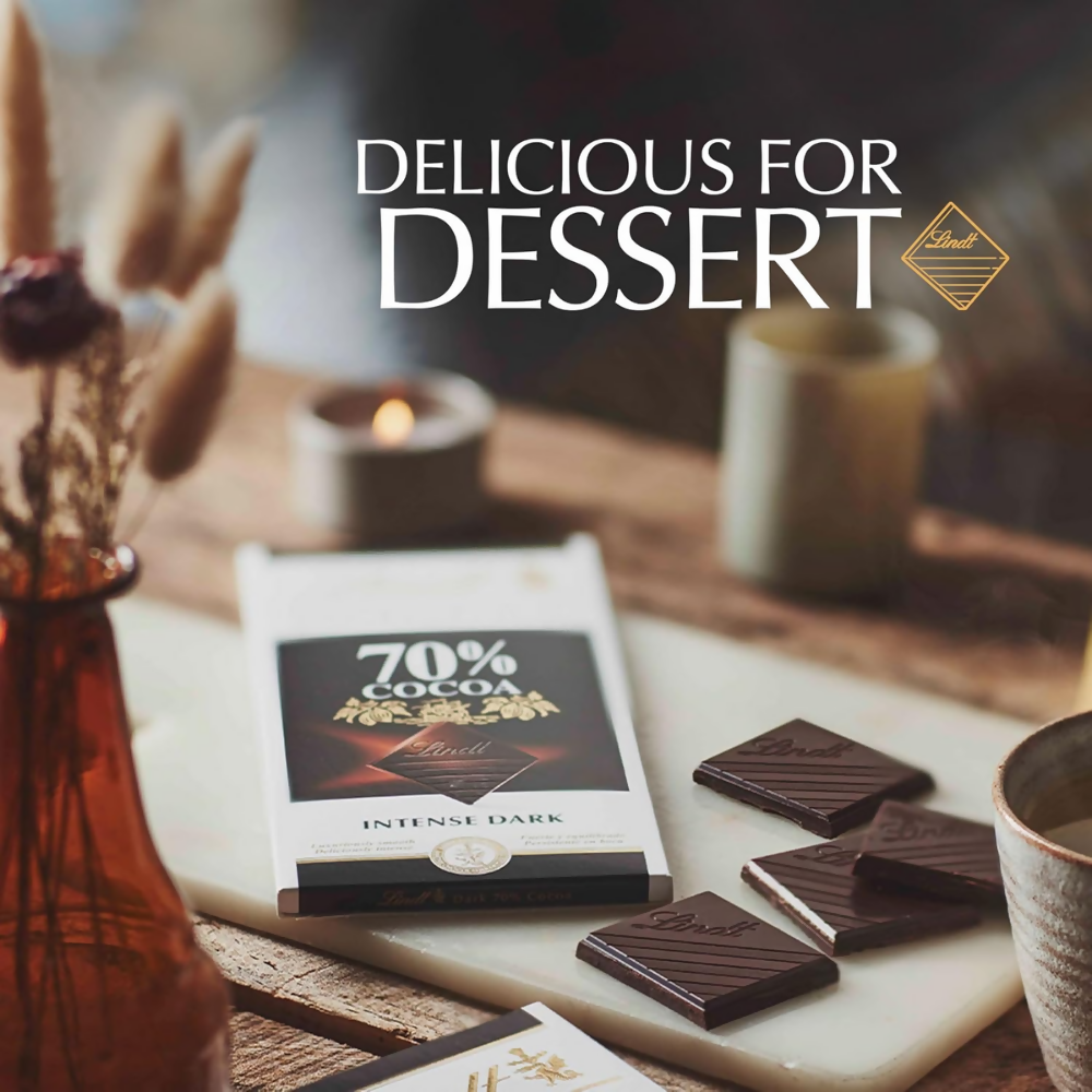 Lindt Excellence 70% Cocoa Dark Chocolate - Dista