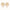 Nuyug 22K Gold-Plated Pearl Drop Zircon Floral Shaped Mini Stud Earrings