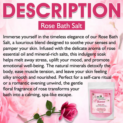VedicAyurveda Rose Bath Salt - Dista