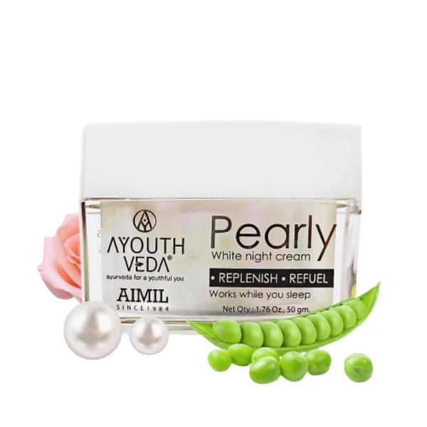 Ayouthveda Pearly White Night Cream - Distacart