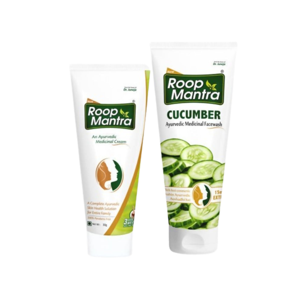 Roop Mantra Face Cream & Cucumber Face Wash Combo - Distacart