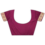 Thumbnail for Joban Fashion Maroon Paisley Soft Silk Banarasi Saree - Distacart