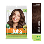 Thumbnail for Nisha Creme Hair Color for Women - Chocolate Brown - Distacart