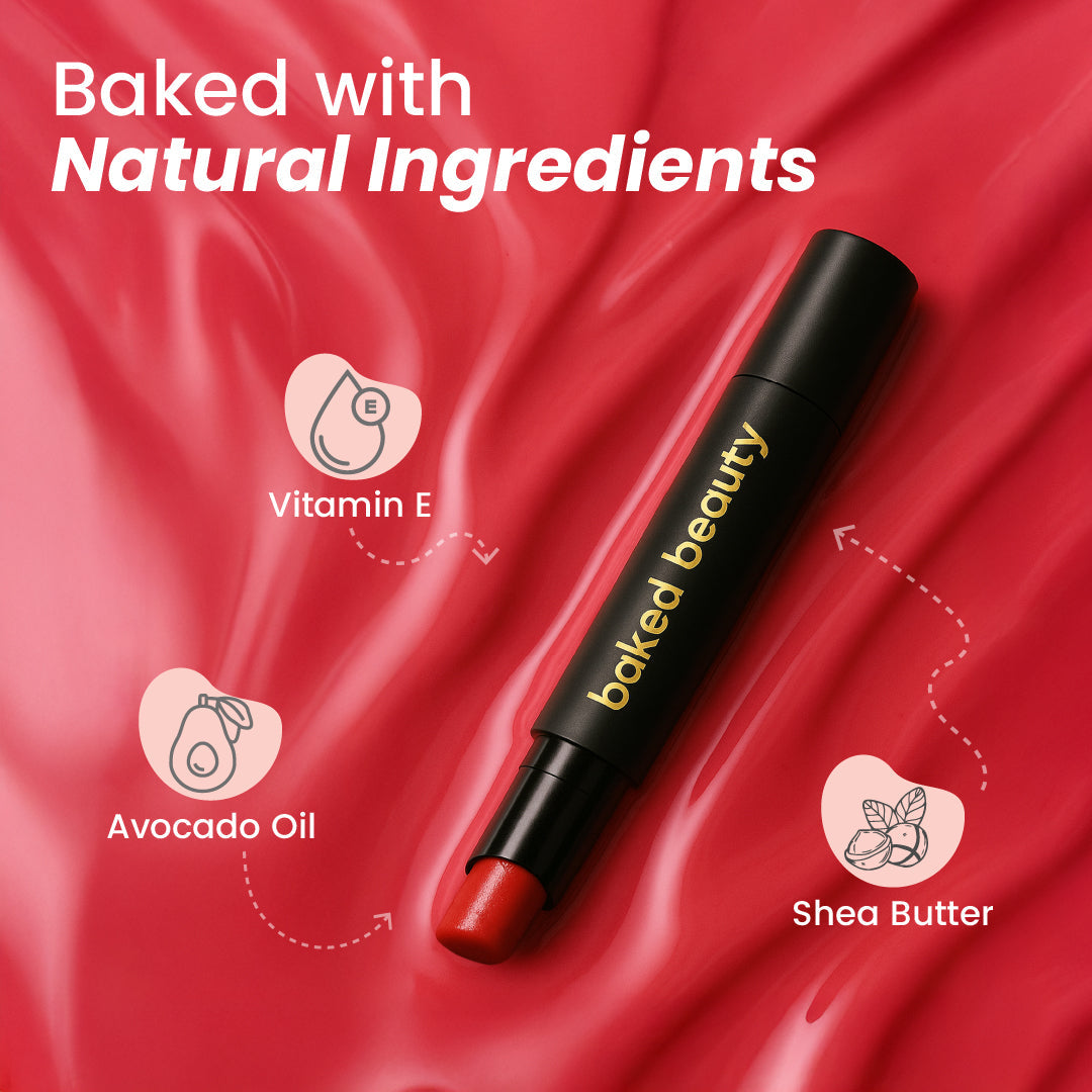 Baked Beauty My Crayon Cutting Chai Matte Lip Cream Lipsticks (Set of 3)