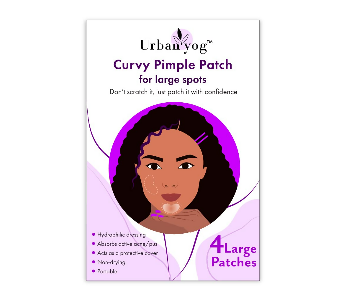 Urban Yog Acne Curvy Pimple Patch - Invisible Facial Stickers cover - Distacart