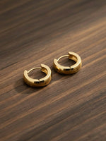 Thumbnail for NVR Men's Gold Plated Hoop Earrings - Distacart