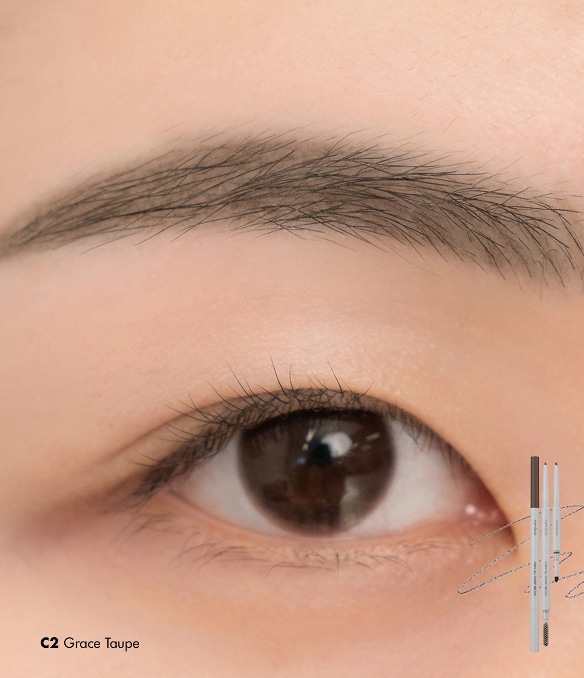 Rom&nd Han All Sharp Brow - C2 Grace Taupe - Distacart