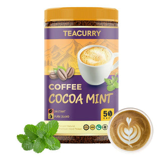 Teacurry Mint Cocoa Coffee - Arabica Freeze Dried Coffee for Instant Hot & Cold Coffee - Distacart