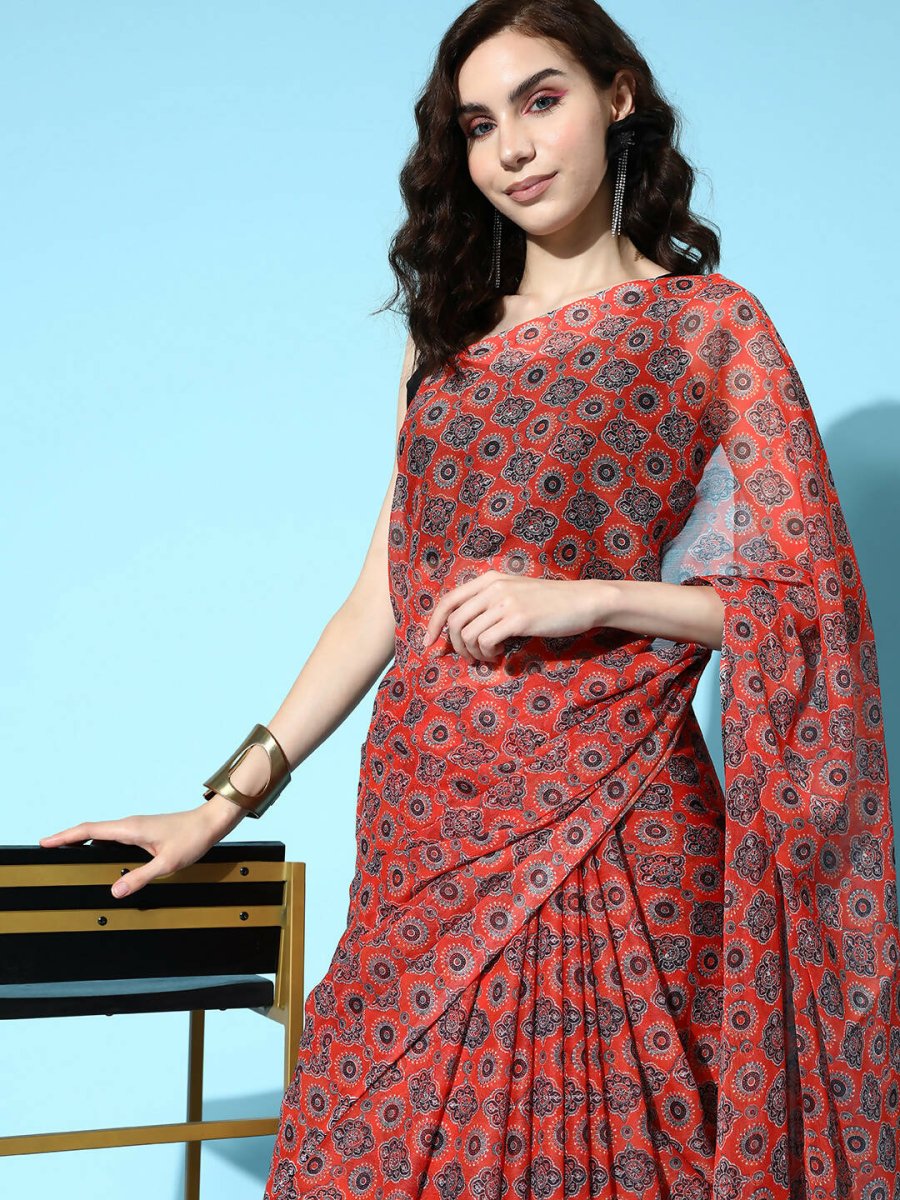 Ahalyaa Women's Traditional wear Saree - Mustard - Distacart