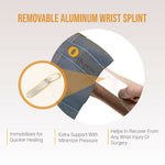 Thumbnail for Orth-rem Elastic Wrist Support Brace For Right Hand with Removable Aluminum Splint
