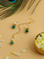 Thumbnail for Ruby Raang Maang Tikka And Earrings Set