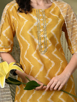 Thumbnail for Sangria Embroidered Kurta Set With Dupatta