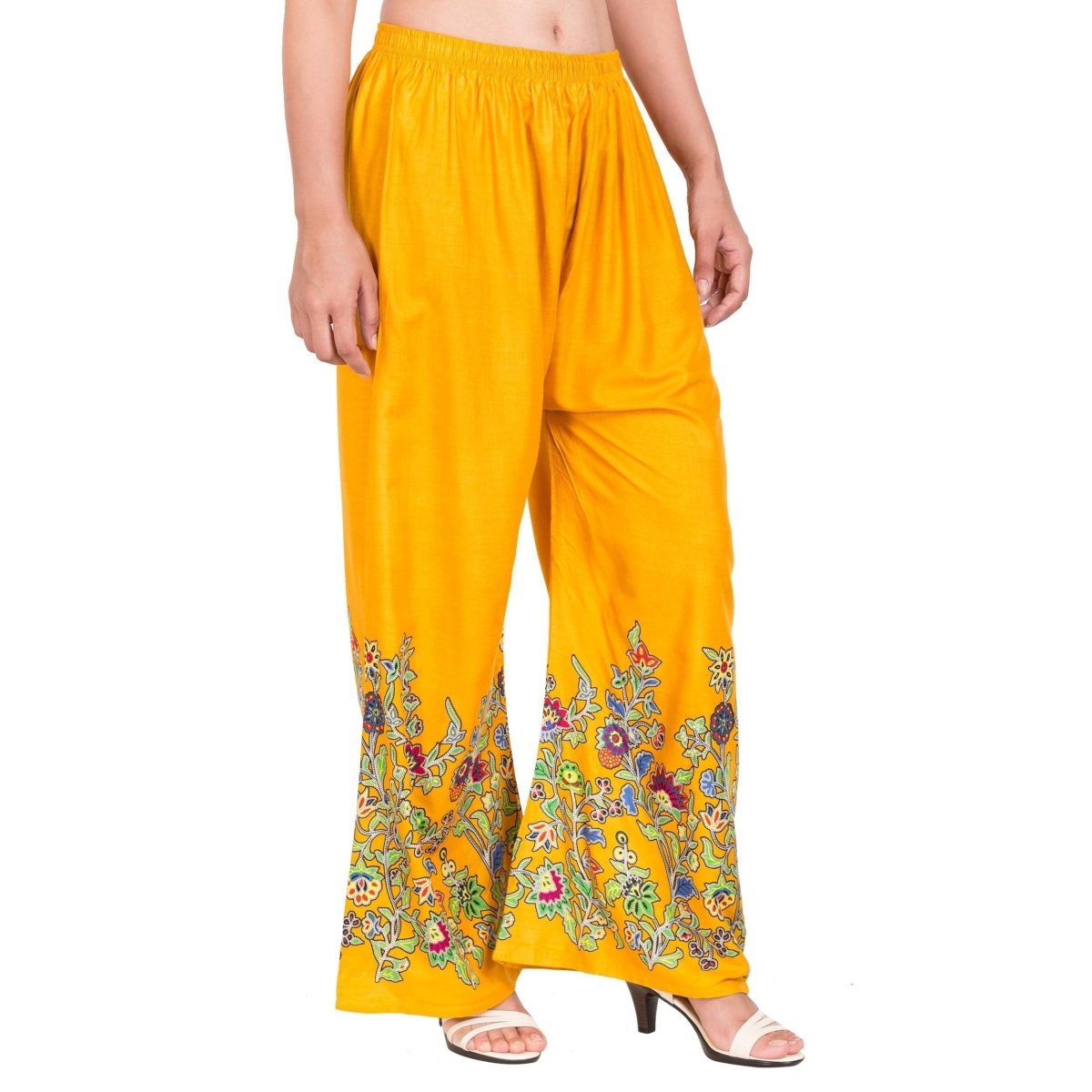 Asmaani Mustard Color Digital Print Sarara