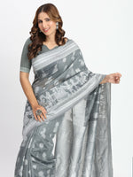 Thumbnail for Astita Linen Cotton Pink Saree
