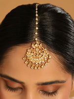 Thumbnail for Nuyug 22K Gold Plated Kundan Drop Maang Tikka
