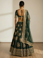 Thumbnail for Lehenga Mart Designer Indian Wedding Lehenga Choli-Green - Distacart