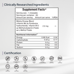 Thumbnail for Miduty by Palak Notes Methyl B-12 & Folate Chewable Tablets - Distacart