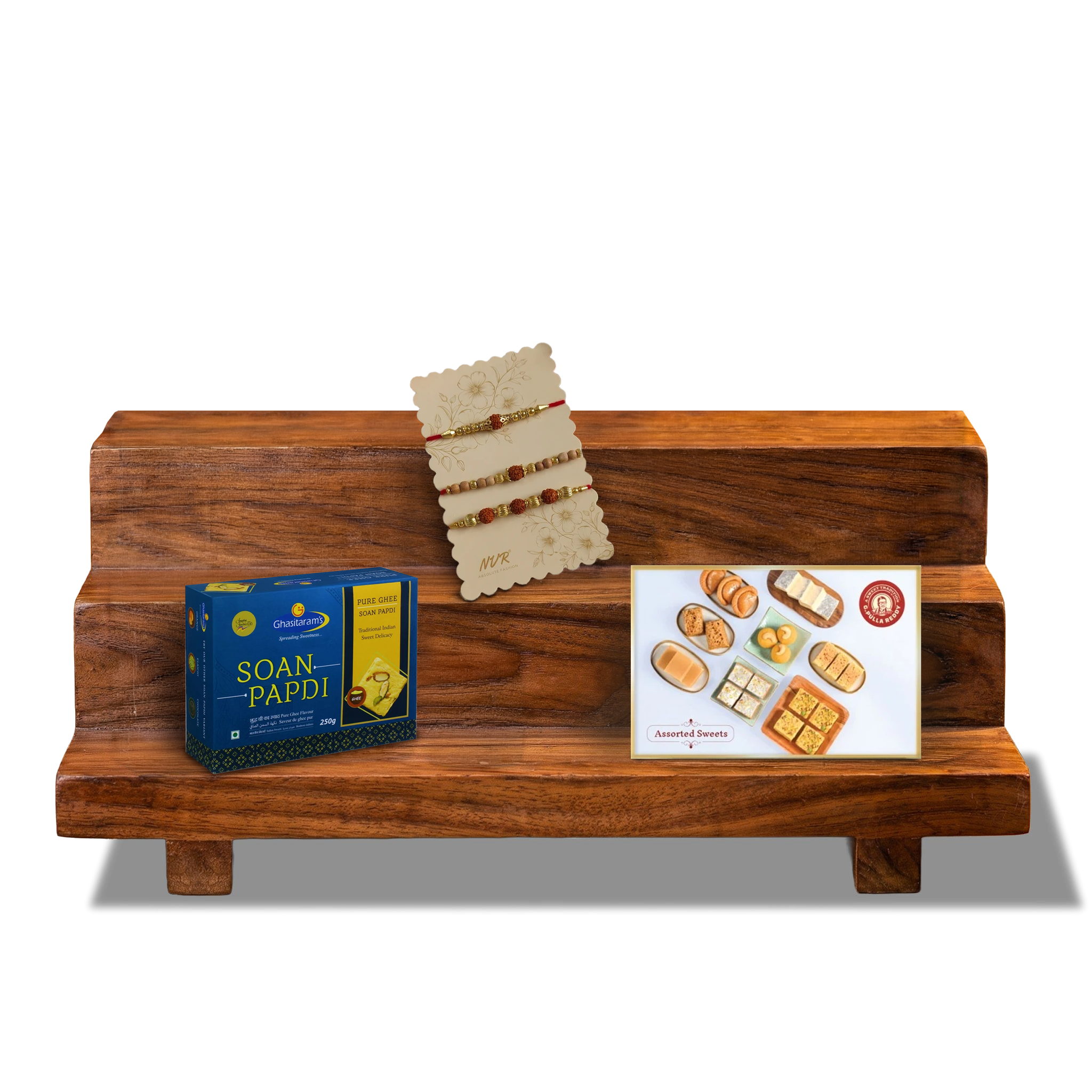 Family Rakhi & Mithai Box | Traditional Rakhi & Sweet Celebration Hamper