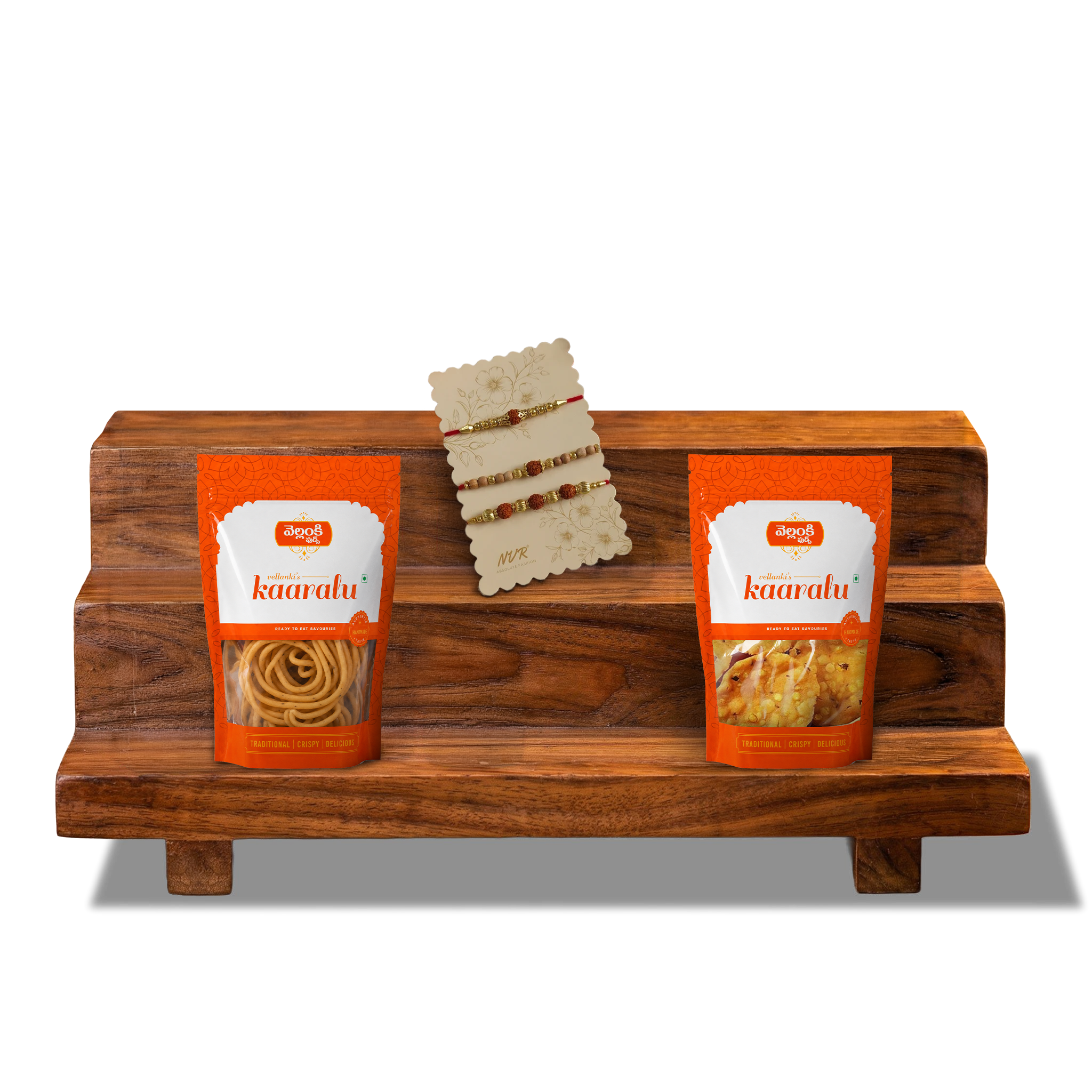 Family Rakhi & Snack Box | Traditional Rakhi & Savoury Gift Hamper