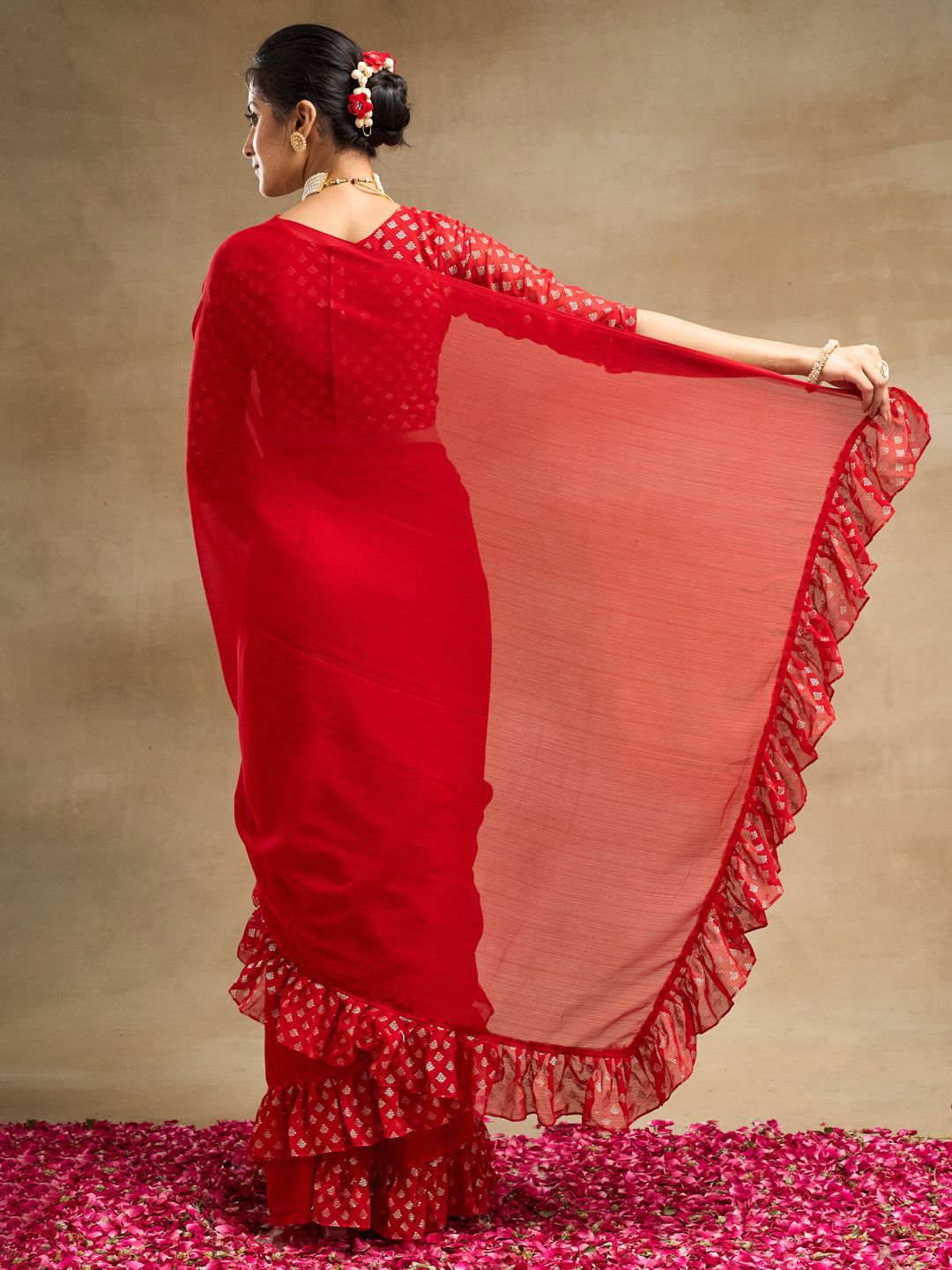 kasee Poly Chiffon Saree - Distacart