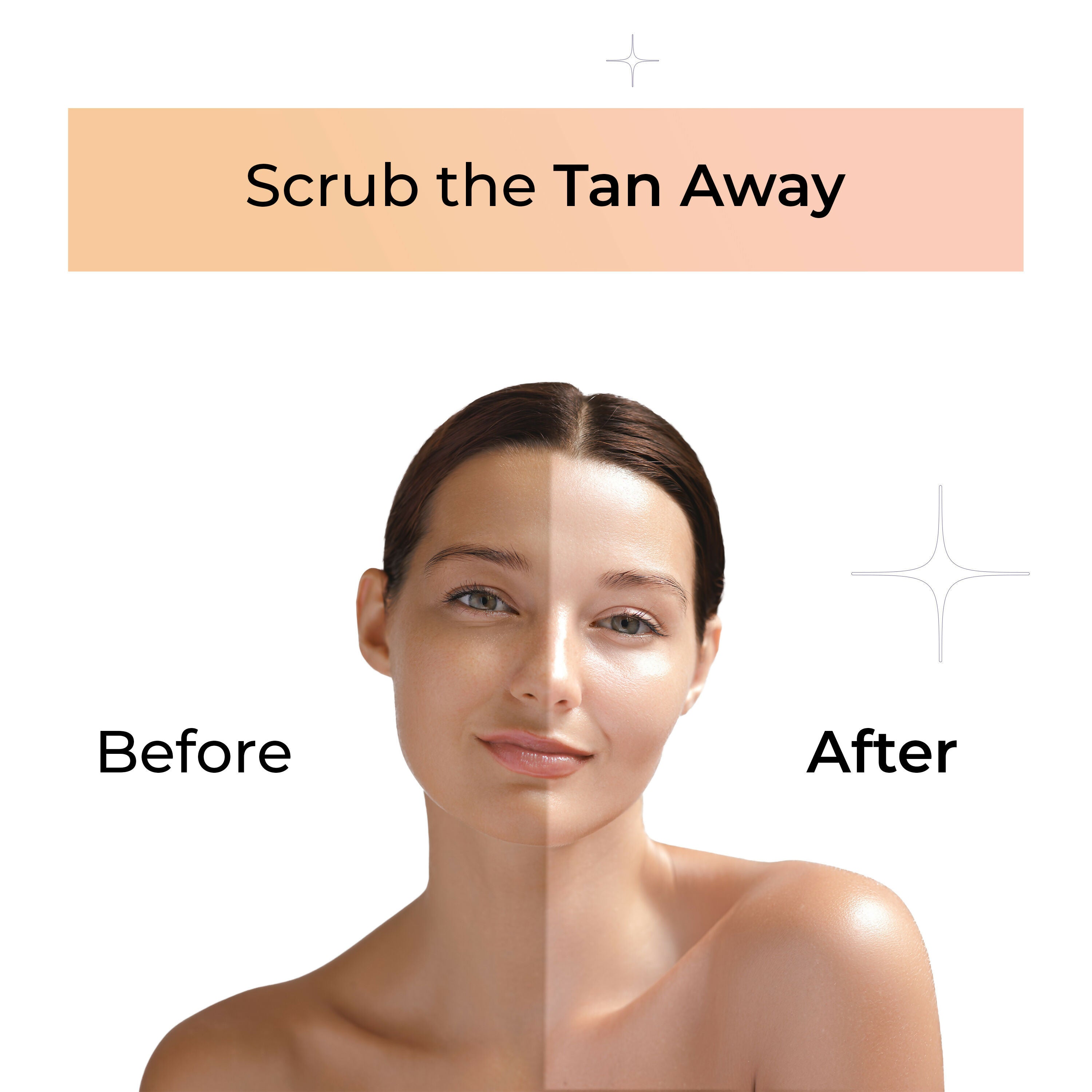 Glowifly Radiance Touch Tan Clear Face Exfoliating Scrub - Papaya Scrub for Face - Distacart