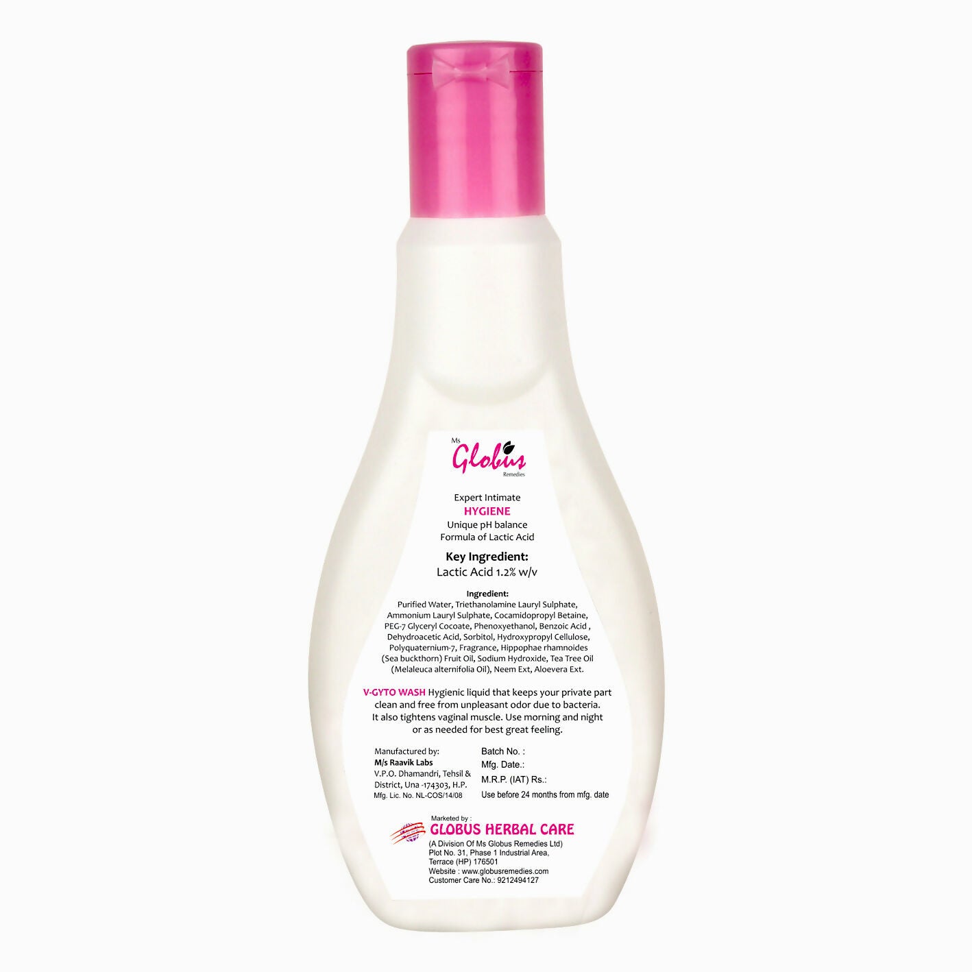 Globus Remedies V - Gyto wash enriched with Sea Buckthorn oil & Tea Tree oil