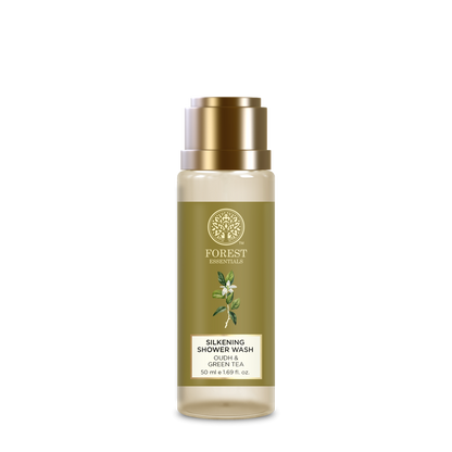 Forest Essentials Travel Size Silkening Shower Wash Oudh & Green Tea - Distacart