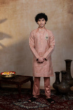 Thumbnail for Semi Pattu Copper Balaji Ratna Pattu Set By Hilo Design