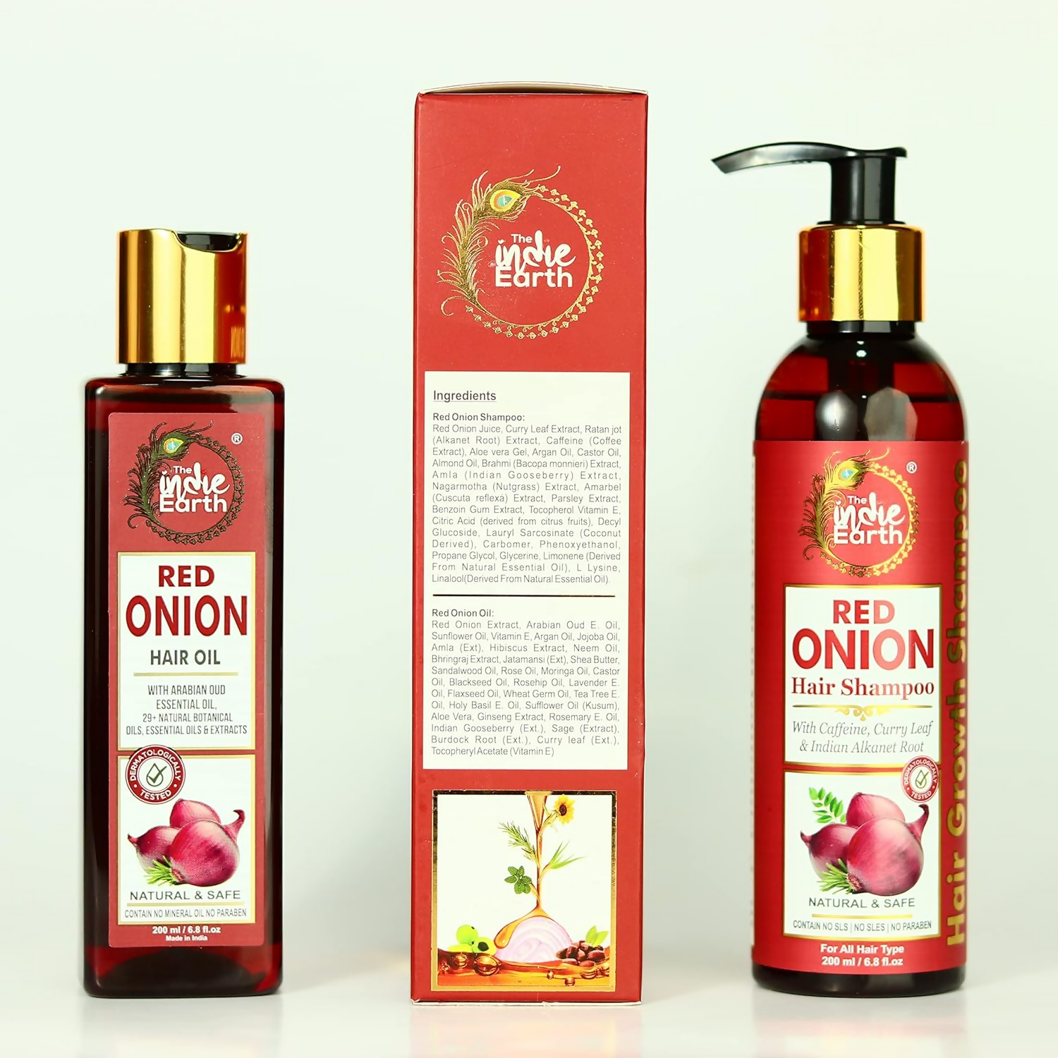 The Indie Earth Red Onion Anti Hair Loss & Hair Growth Combo - Distacart