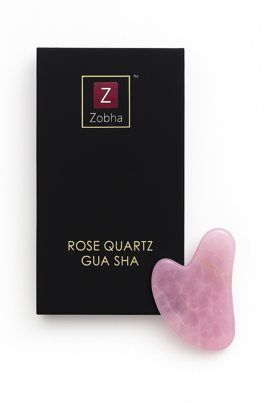 Zobha Rose Quartz Gua Sha - Limited Time Offer - Distacart