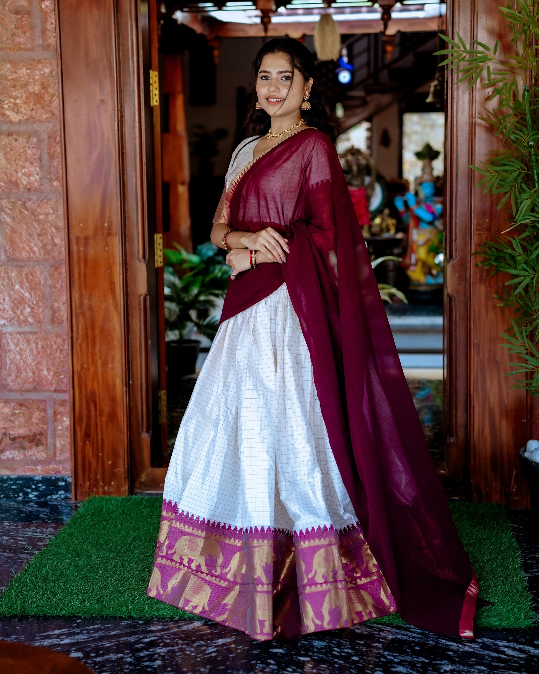 Lehenga Mart Designer Wedding Lehenga Choli For Women - White - Distacart