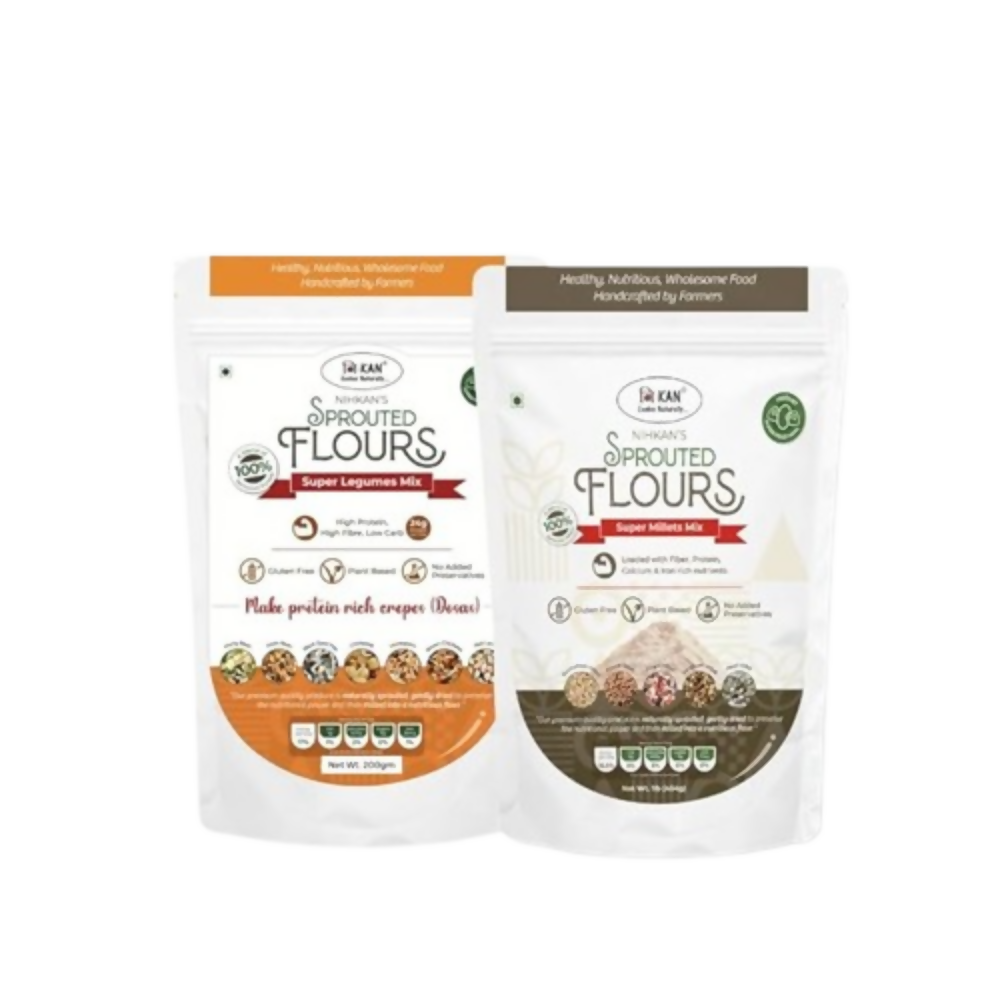 NIHKAN Sprouted 5 Millets & 7 Lentils Flour