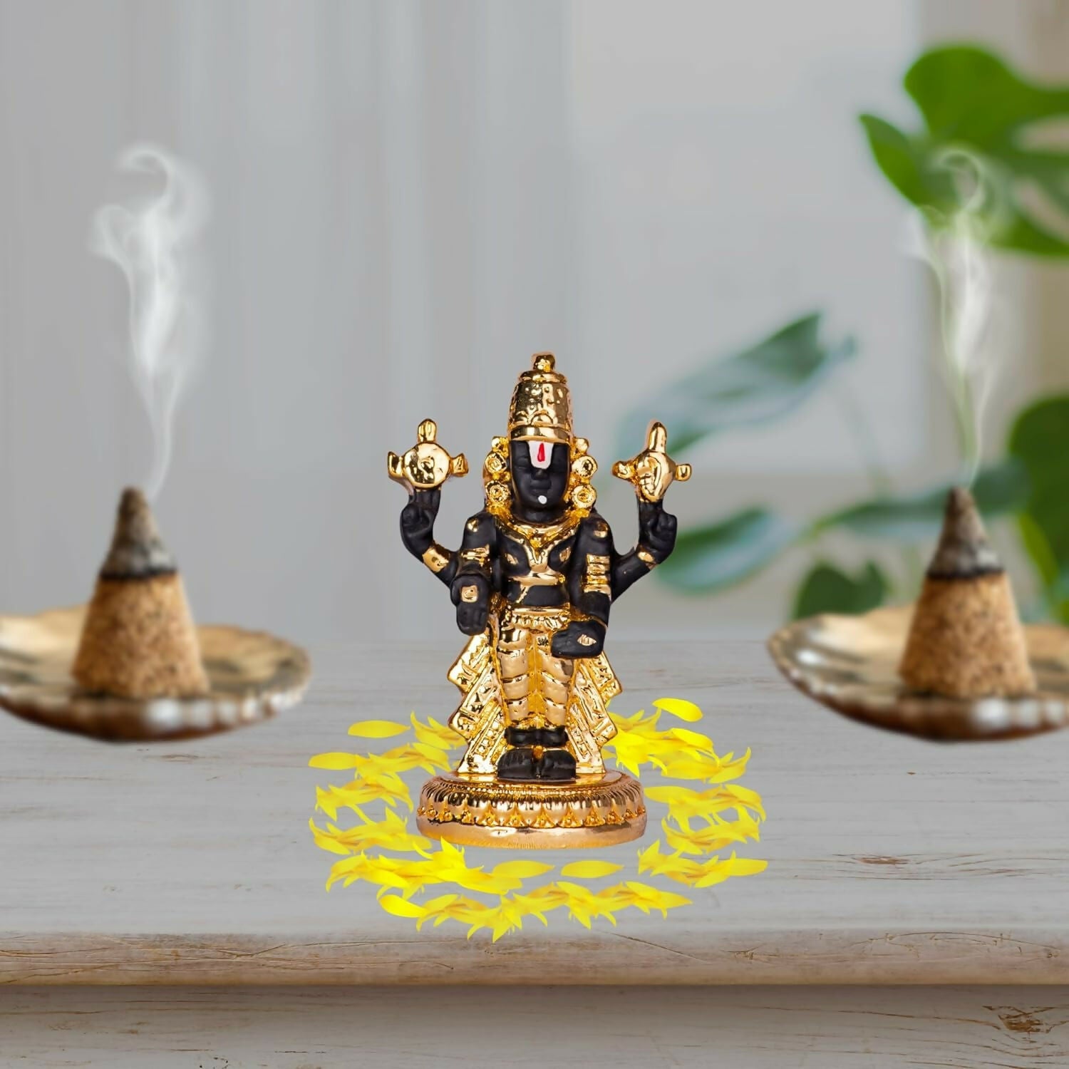 House Of Wemy 24k Gold Plated Premium Balaji Statue - Distacart