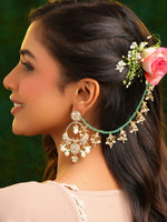 Thumbnail for Ruby Raang Saanjh Hara Ear Chain - Distacart