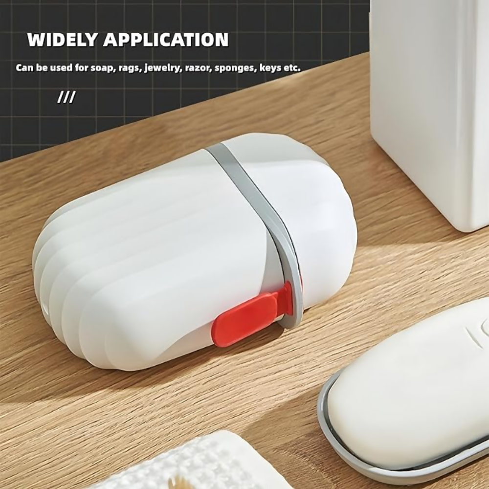 Bronson Professional White Soap Box for Travel Bathroom Soap Case - Dista
